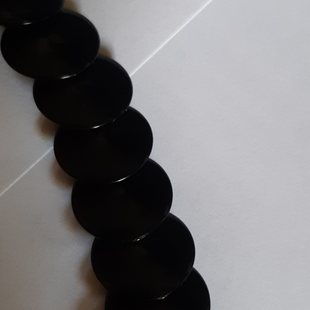 Black & Silver Beaded Necklace - Picture 5 of 6